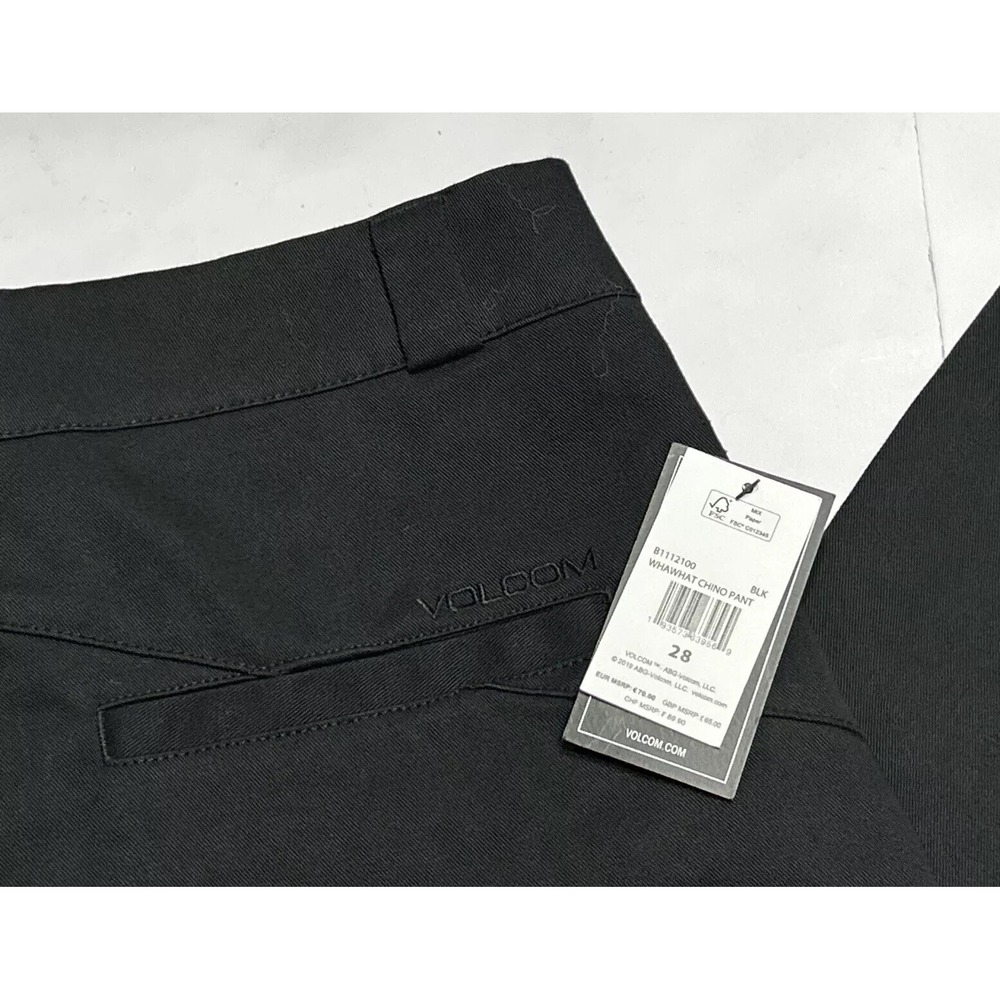 NWT Volcom Women's Whawhat‎ Chino Wide Leg Boyfriend Fit Pants Sz 28 CROP
